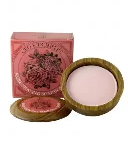 GEO F. TRUMPER Roses Hard Shaving Soap Wooden Bowl 80gr