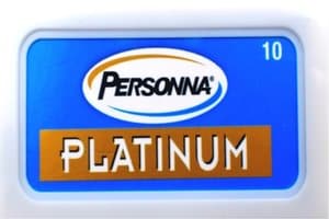 PERSONNA PLATINUM DE Blades, tuck of 10 blades