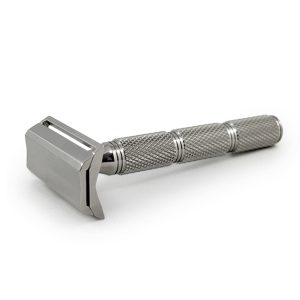 RAZOROCK Daily Smooth + Safety Razor Super Knurl SS Handle