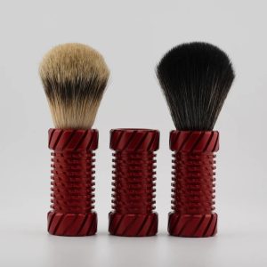 OLIWORKS Synthetic Shaving Brush Red
