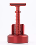 OLIWORKS M3TEORITE Aluminum Razor + Stand - Red