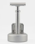 OLIWORKS M3TEORITE Aluminum Razor + Stand - Clear